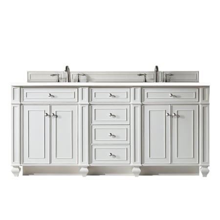A large image of the James Martin Vanities 157-V72-3WZ Bright White