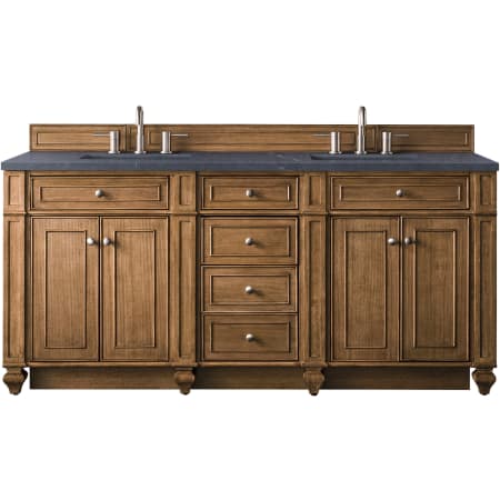 A large image of the James Martin Vanities 157-V72-3CSP Saddle Brown