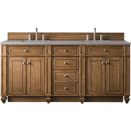 A large image of the James Martin Vanities 157-V72-3GEX Saddle Brown