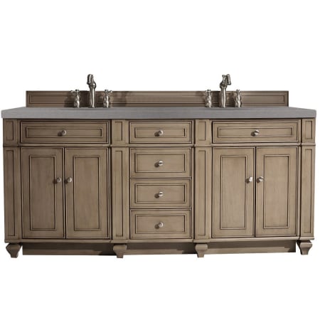 A large image of the James Martin Vanities 157-V72-3GEX Whitewashed Walnut