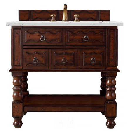 A large image of the James Martin Vanities 160-V36-3ENC Aged Cognac