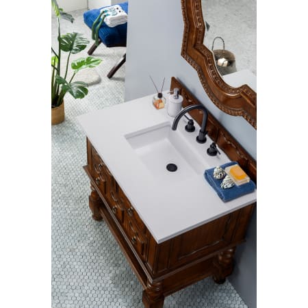 A large image of the James Martin Vanities 160-V36-3WZ Aged Cognac