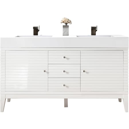 A large image of the James Martin Vanities 210-V59D-GW Glossy White