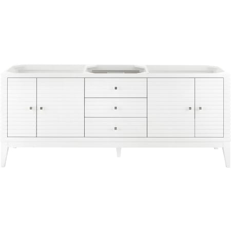 A large image of the James Martin Vanities 210-V72D Glossy White