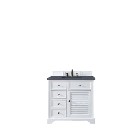 A large image of the James Martin Vanities 238-104-V36-3CSP Bright White