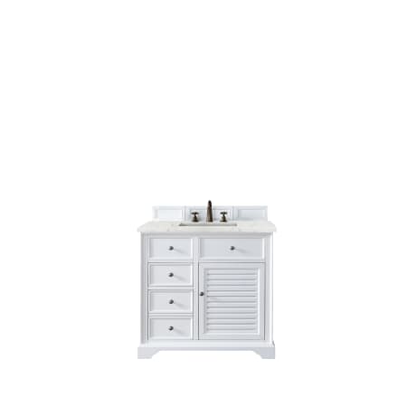 A large image of the James Martin Vanities 238-104-V36-3EJP Bright White