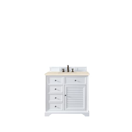 A large image of the James Martin Vanities 238-104-V36-3EMR Bright White
