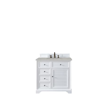 A large image of the James Martin Vanities 238-104-V36-3ESR Bright White