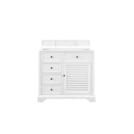 A large image of the James Martin Vanities 238-104-V36 Bright White