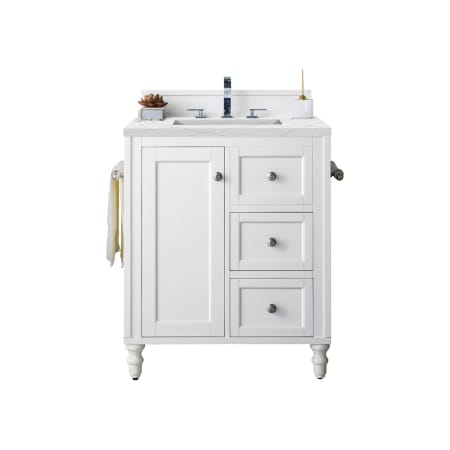 A large image of the James Martin Vanities 301-V30-3ENC Bright White