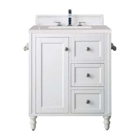 A large image of the James Martin Vanities 301-V30-3ESR Bright White