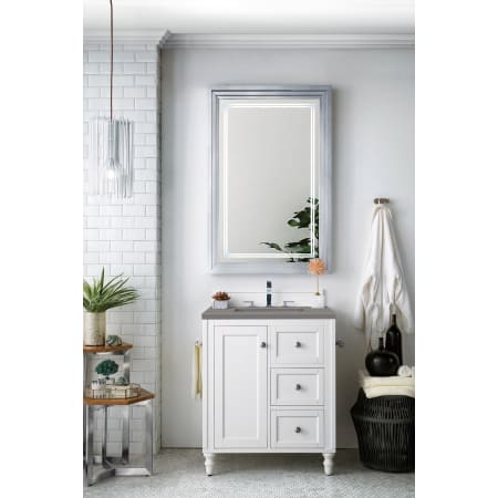 A large image of the James Martin Vanities 301-V30-3GEX Bright White