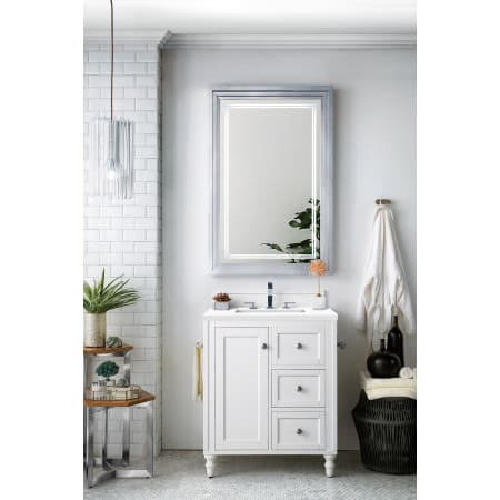 A large image of the James Martin Vanities 301-V30-3WZ Bright White