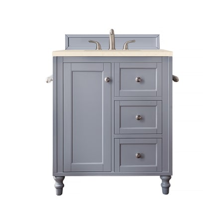 A large image of the James Martin Vanities 301-V30-3EMR Silver Gray