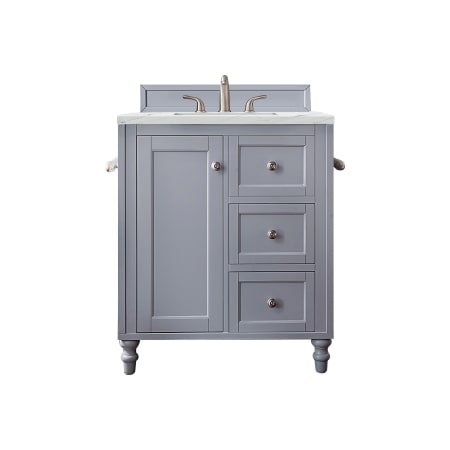 A large image of the James Martin Vanities 301-V30-3ENC Silver Gray