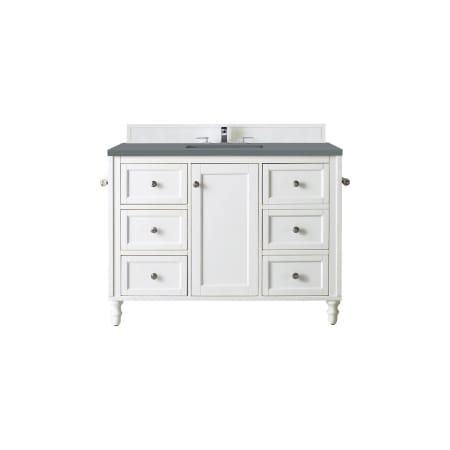 A large image of the James Martin Vanities 301-V48-3CBL Bright White