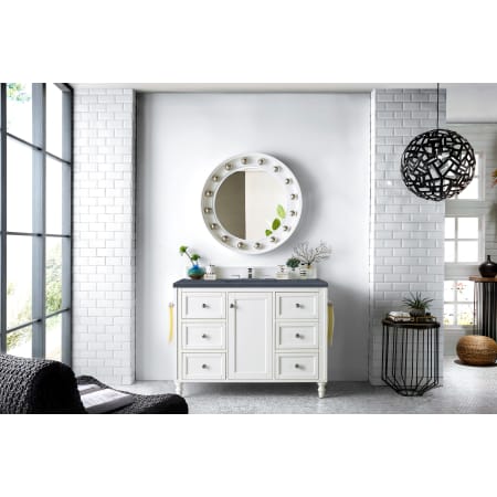 A large image of the James Martin Vanities 301-V48-3CSP Bright White