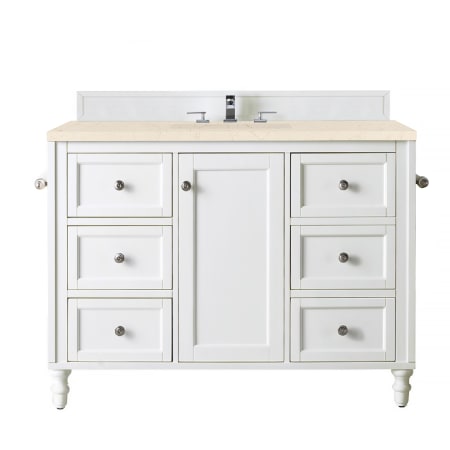A large image of the James Martin Vanities 301-V48-3EMR Bright White