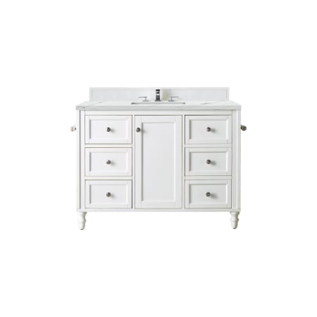 A large image of the James Martin Vanities 301-V48-3ENC Bright White