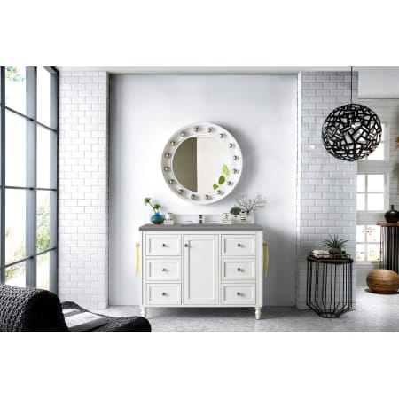 A large image of the James Martin Vanities 301-V48-3GEX Bright White