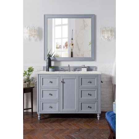 A large image of the James Martin Vanities 301-V48-3EJP Silver Gray