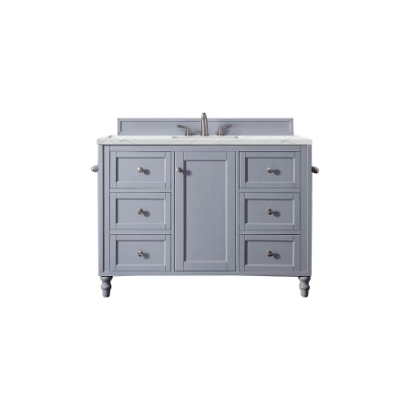 A large image of the James Martin Vanities 301-V48-3ENC Silver Gray