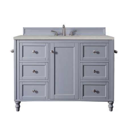 A large image of the James Martin Vanities 301-V48-3ESR Silver Gray