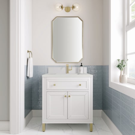 A large image of the James Martin Vanities 305-V30-1WZ Alternate Image