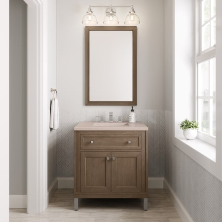 A large image of the James Martin Vanities 305-V30-3EMR Alternate Image