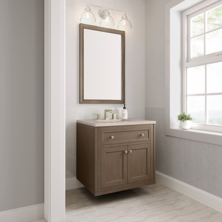 A large image of the James Martin Vanities 305-V30-3EMR-HW Alternate Image