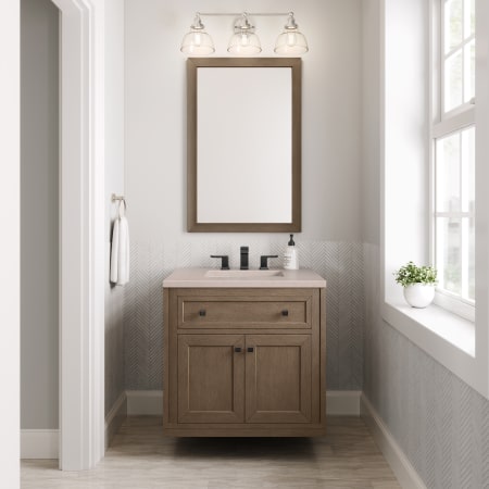 A large image of the James Martin Vanities 305-V30-3EMR-HW Alternate Image