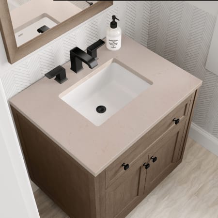 A large image of the James Martin Vanities 305-V30-3EMR-HW Alternate Image