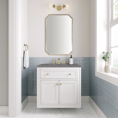 A large image of the James Martin Vanities 305-V30-3GEX Alternate Image