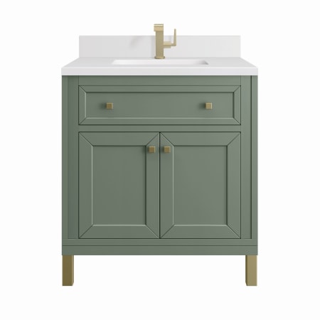 A large image of the James Martin Vanities 305-V30-1WZ Smokey Celadon