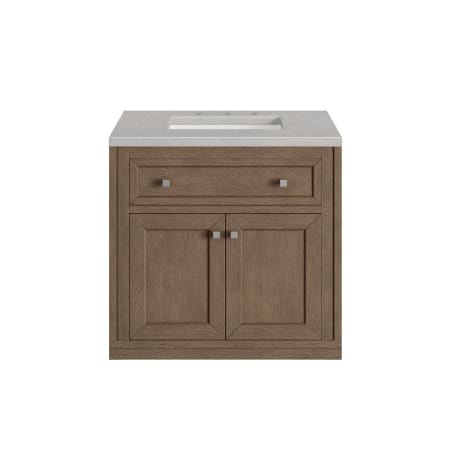 A large image of the James Martin Vanities 305-V30-3ESR White Washed Walnut