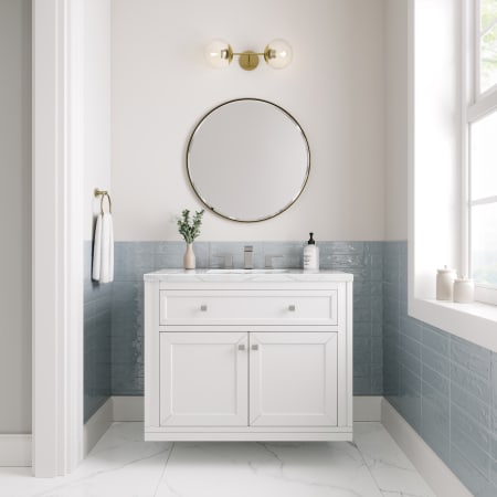 A large image of the James Martin Vanities 305-V36-3ENC-HW Alternate Image