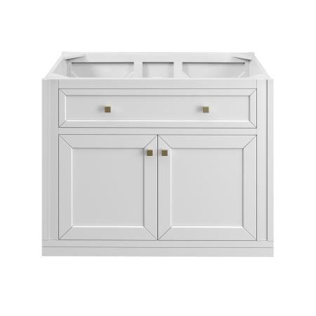 A large image of the James Martin Vanities 305-V36 Glossy White