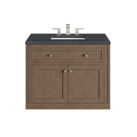 A large image of the James Martin Vanities 305-V36-3CSP-HW White Washed Walnut / Brushed Nickel