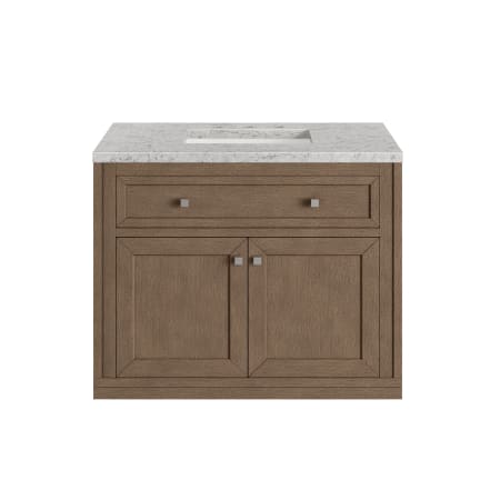 A large image of the James Martin Vanities 305-V36-3EJP White Washed Walnut