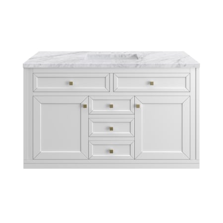 A large image of the James Martin Vanities 305-V48-3CAR Glossy White