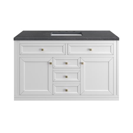 A large image of the James Martin Vanities 305-V48-3CSP Glossy White
