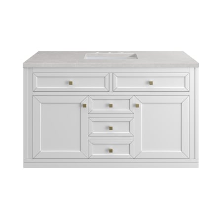 A large image of the James Martin Vanities 305-V48-3ESR Glossy White