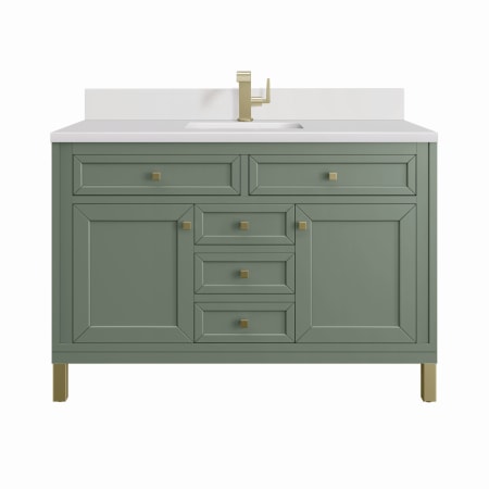 A large image of the James Martin Vanities 305-V48-1WZ Smokey Celadon