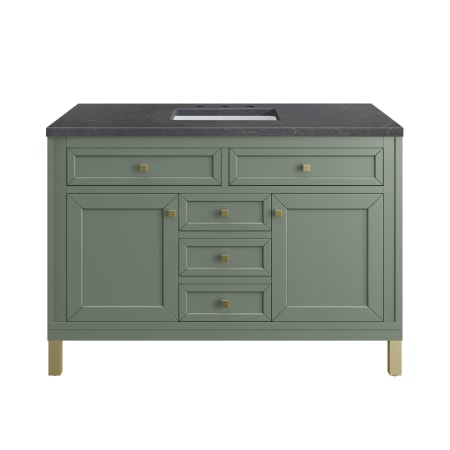 A large image of the James Martin Vanities 305-V48-3CSP Smokey Celadon