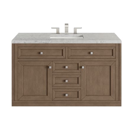 A large image of the James Martin Vanities 305-V48-3EJP White Washed Walnut