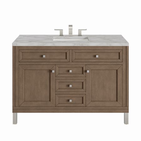 A large image of the James Martin Vanities 305-V48-3VSL Whitewashed Walnut