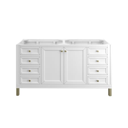 A large image of the James Martin Vanities 305-V60D Glossy White