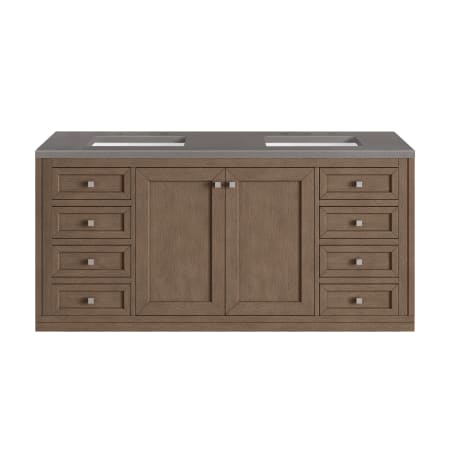 A large image of the James Martin Vanities 305-V60D-3GEX White Washed Walnut
