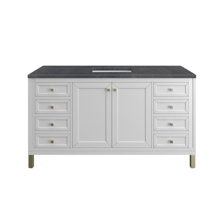 A large image of the James Martin Vanities 305-V60S-3CSP Glossy White
