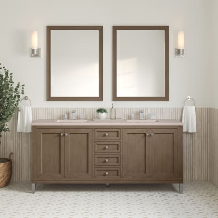 A large image of the James Martin Vanities 305-V72-3EMR Alternate Image